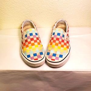 Checkered Vans Size 5M or 6.5F